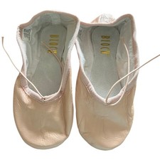 Bloch Prolite II Hybrid Pink Leather Split Sole Ballet Slippers Girls Size 12C