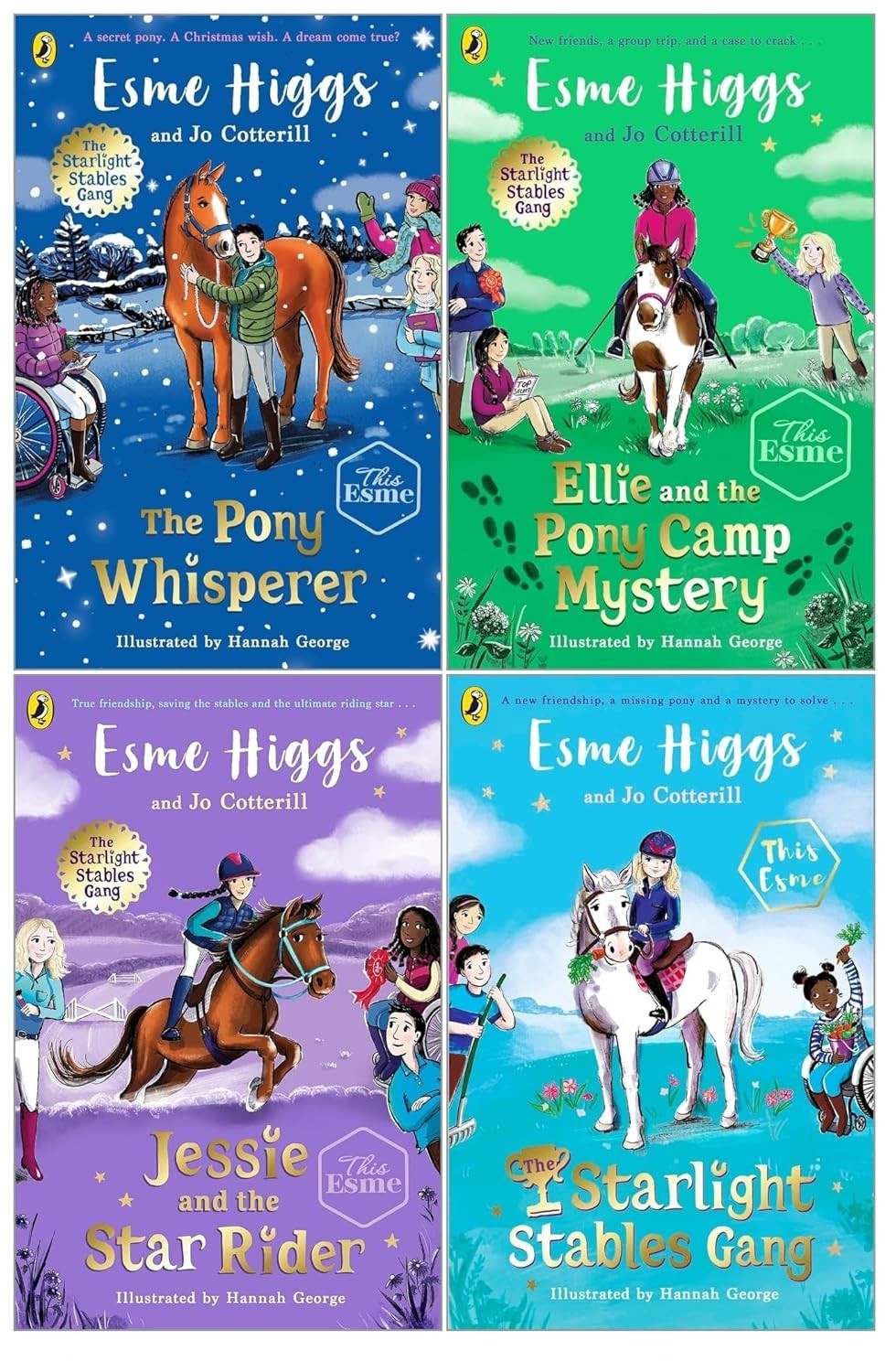Starlight Stables Gang Series 4 Books Collection Set by Jo Cotterill,Esme Higgs