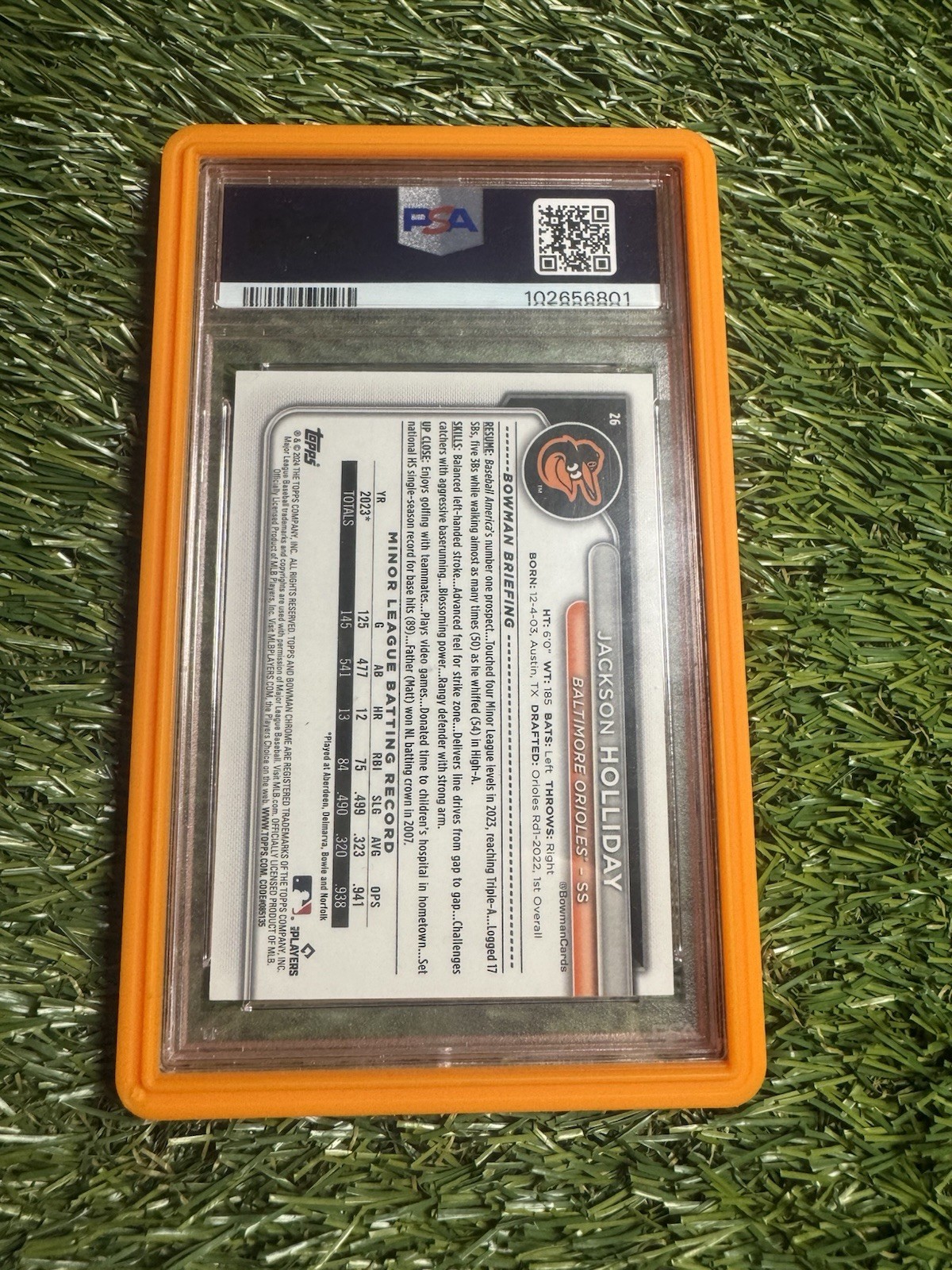 Jackson Holliday RC 1/1 Super Fractor 🔥 view 2