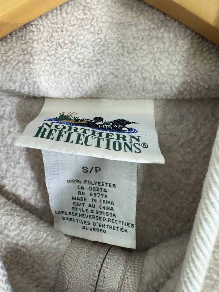 Chaqueta polar Northern Reflections de colección para mujer talla S escena de la naturaleza en la espalda abrigo Foto 3 de 4