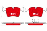 Bremsbelagsatz Scheibenbremse Dtec Cotec TRW GDB1942DTE FüR BMW X3 X4 F25 F22