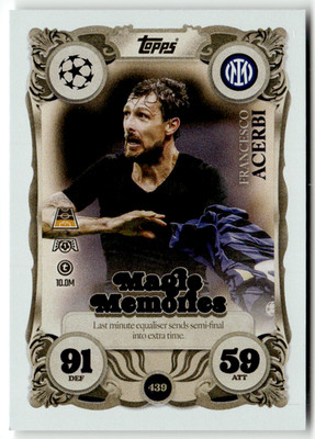 Topps Match Attax Champions League 2025-26 439 Francesco Acerbi
