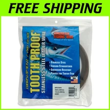 Sturdy Stainless Steel Wire Leader - Camo for Toothy Fish