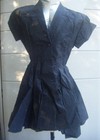 Black taffeta house coat jacket MAD MEN