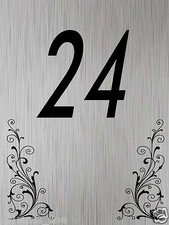 Aluminium Door Sign Door Plaque Door Number Self Adhesive Rust FREE