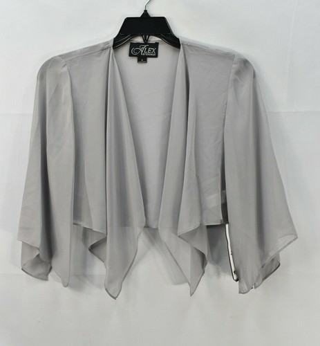 Shrug Bolero Jacket, Gray 