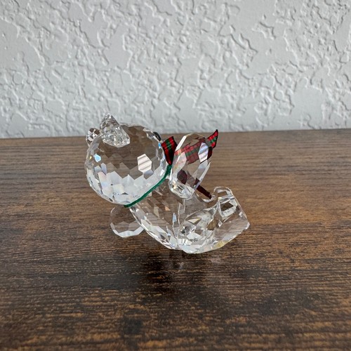 Swarovski Crystal Miniature Kris Bear Leaning Retired Excellent Condition No Box - Picture 3 of 8