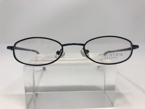 Peachtree Eyeglasses 7709 41-17-120 Round Metallic Capri Ink Blue W77