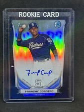 2014 Bowman Chrome #BCAP-FC Franchy Cordero Auto BLACK REFRACTOR  /99 Yankees B6