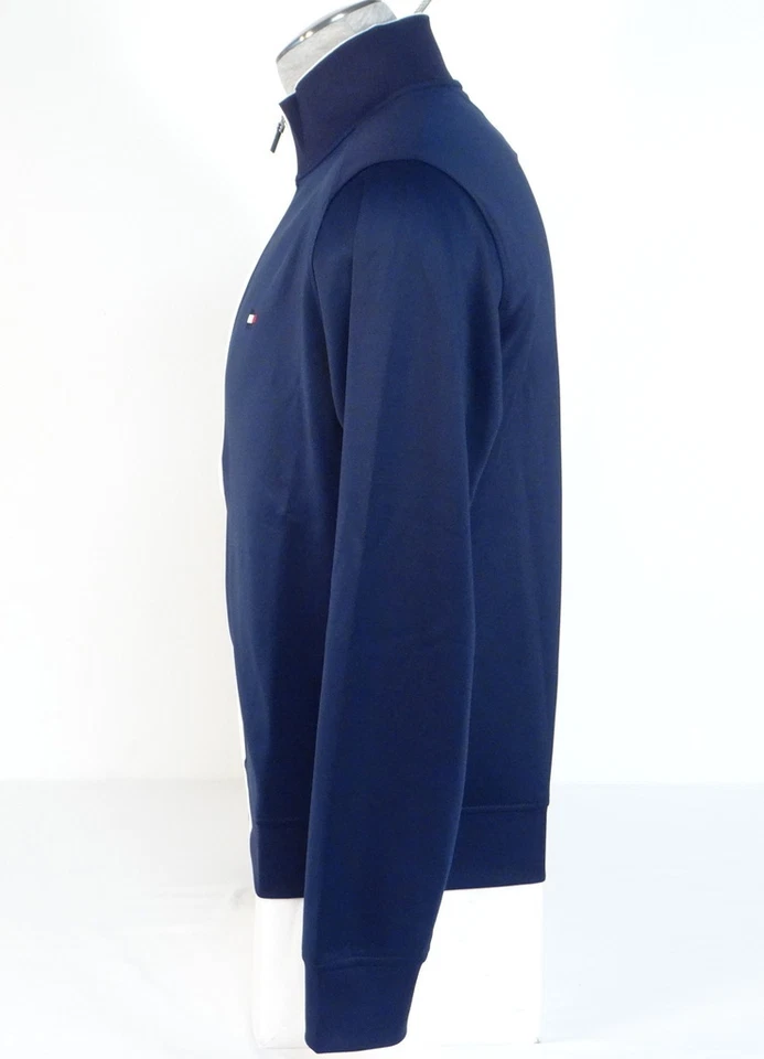 Tommy Hilfiger Golf TH Tech Azul Marino y Blanco Cremallera Frontal Chaqueta de Pista Para Hombre Nueva con Etiquetas Foto 4 de 4