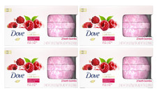 Dove Milk Swirls Vanilla Raspberry Creamsicle Bath Bombs 2.8 oz Twin Pack 4 Box