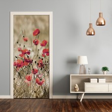 3D Home Art Door Wall Self Adhesive Removable Sticker Flowers Field flowers
