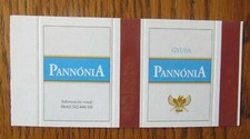 PANNONIA CIGARETTES EMPTY TOBACCO MATCHBOX COVER FROM HUNGARY -E24