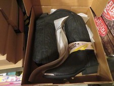 NWT Mens Black Laredo Shoes, 8 D Style 7640