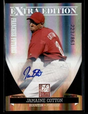2011 Elite Extra Edition Franchise Futures Signatures #175 Jamaine Cotton