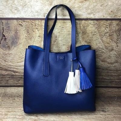 blue guess purse