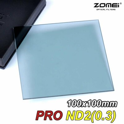 ZOMEI 100*100mm HD Optical Glass Square filter ND2/ND4/ND8/64/ND1000 For Cokin Z