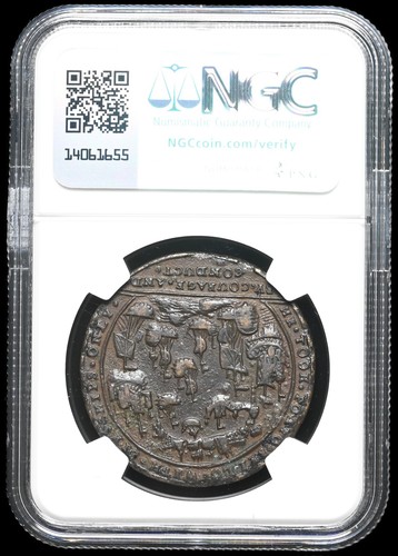 GREAT BRITAIN. 1739 Admiral Vernon Porto Bello Panama, Medal, NGC XF Details - Picture 4 of 4