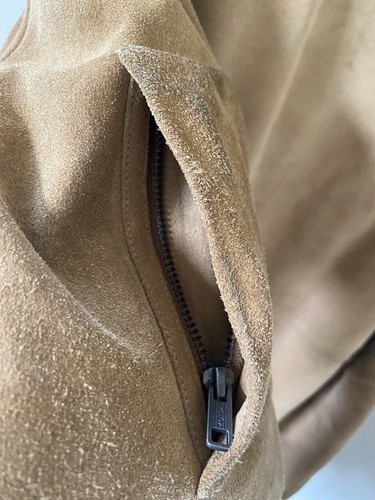 APC Emmanuel Suede Leather Jacket, Men Size Small, Shearling Collar - Picture 8 of 12