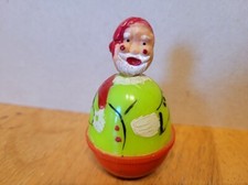 NICE VINTAGE 1960's PLASTIC SANTA CLAUS ROLY-POLY
