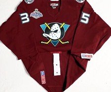 PRO-52-54-56 * J.S. GIGUERE ANAHEIM MIGHTY DUCKS 2007 CUP CCM AUTHENTIC JERSEY