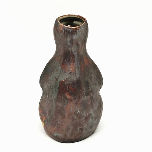 Japanese Tanuki Raccoon Sake Empty Bottle Tokkuri Statue Pottery Souvenir Art T6 - Picture 8 of 10