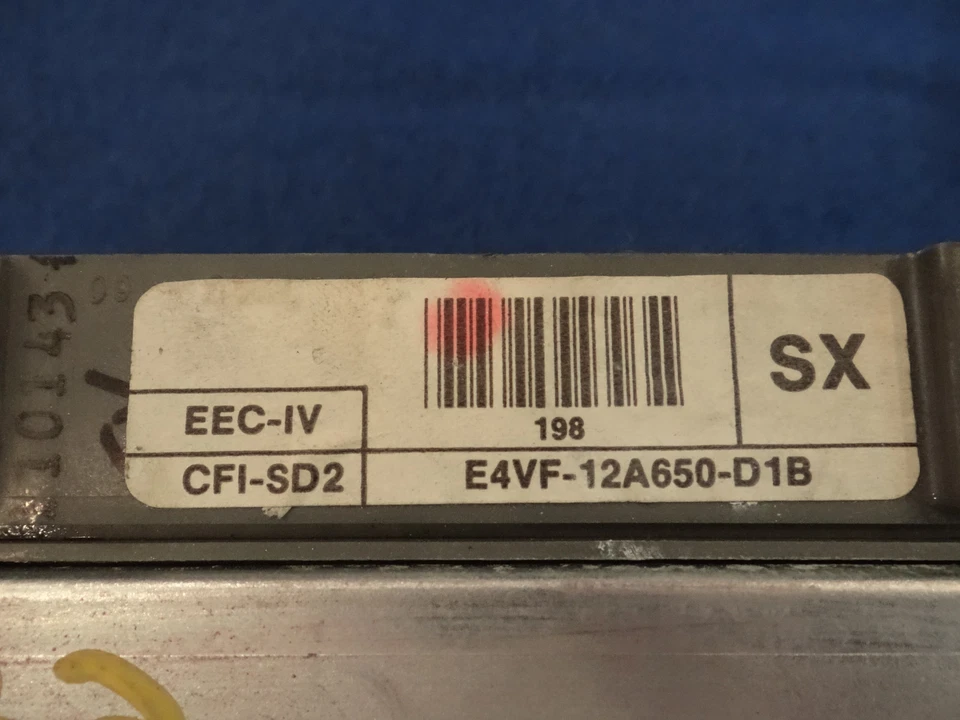 85 Ford Thunderbird T-Bird 3,8 л SX ECU PCM 1985 #432 California выбросы - Изображение 2 из 4