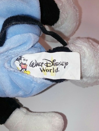 Walt Disney World Mickey Mouse Tiny Fuzzy Stuffed Animal Plush Blue Shorts 9” - Picture 6 of 12