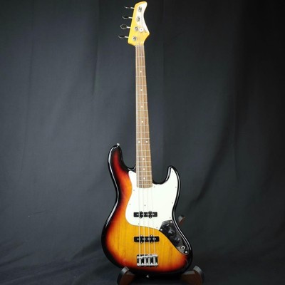 Fernandes RJB-380 3SBL Jazz Bass Sunburst Electric Bass Guitar 