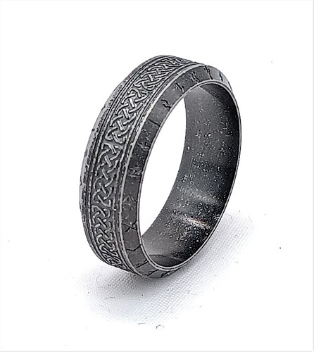 Ultimate Viking Rune Rings Stainless Steel Mens Celtic Norse Pagan Vintage Band - Picture 6 of 40