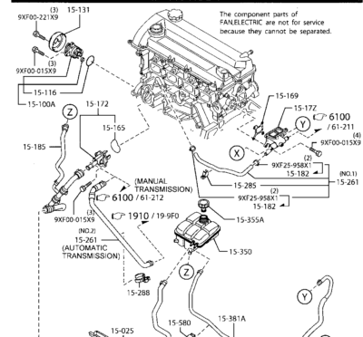 New Mazda 3 Coolant Overflow Reservoir Tank 2003-2018 BK BL BM BN | OEM MBN-34300 8 thumbnail image