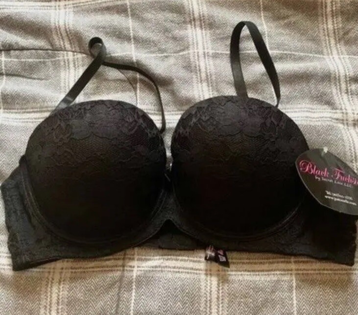 NEW Black Fuchsia by Secret Lace LLC Black Mesh Sides 5 Way
