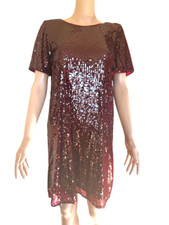 Nine West Womens Dress Wine Sequins Size Medium *NWT*