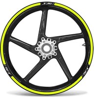 "Labelbike Adesive Streifen FüR 17\" Felgen Yamaha XJ6 Moto Gelb Fluo"