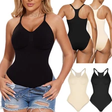 Women Bodysuit Tummy Control Full Body Shaper Slim Raceback Shapewear Butt Lift