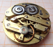 1 Antikes Zylinder - Taschenuhrwerk defekt f&uuml;r Teile D = 40,5 mm C 3