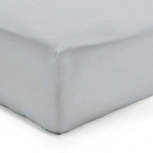 Drap-housse Jasmine Silk 100% Soie King Size Gris Neuf