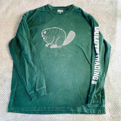 DULUTH TRADING CO Forest Green Long Tail Cotton A… - image 1