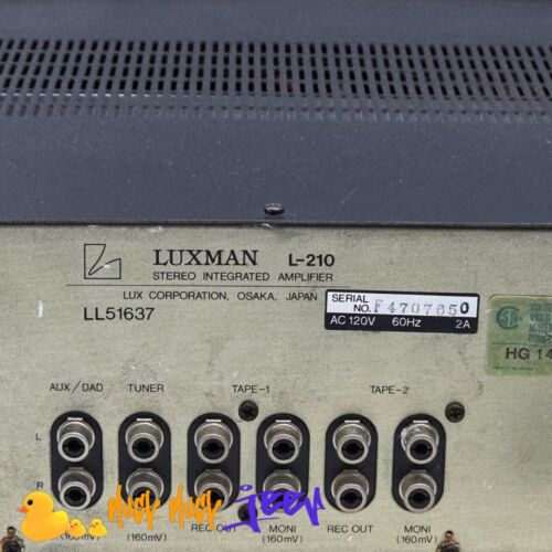Amplificatore integrato LUXMAN L210 L 210 - Foto 8 di 8
