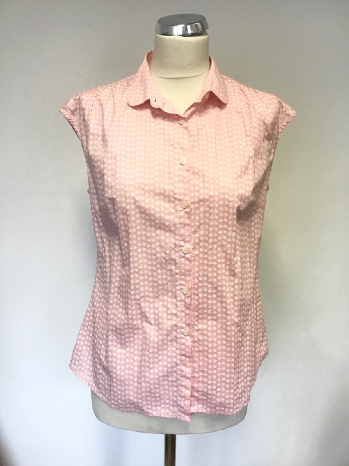 FILA SAVILE ROW CAMICIA DONNA ROSA STAMPA BICICLETTA BERRETTO MANICA TAGLIA 12