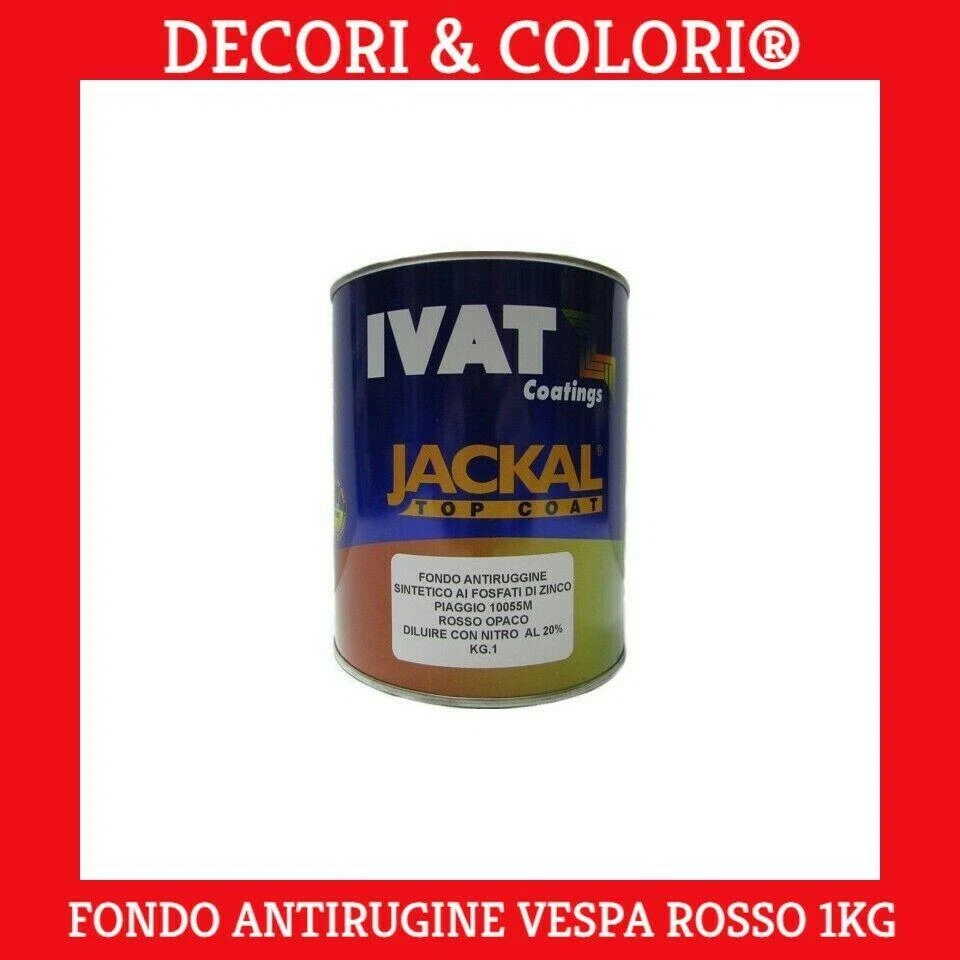 IVAT COATINGS FONDO ANTIRUGGINE AI FOSFATI DI ZINCO ROSSO IVAT PIAGGIO 10055M KG1 VESPA