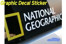 National Geographic Logo Sticker Car Graphic Vinyl Decal  Size + Color Optional