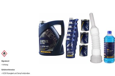 11L MANNOL Motoröl SAE 10W-40 DIESEL EXTRA inkl. Additiv Auslaufschlauch