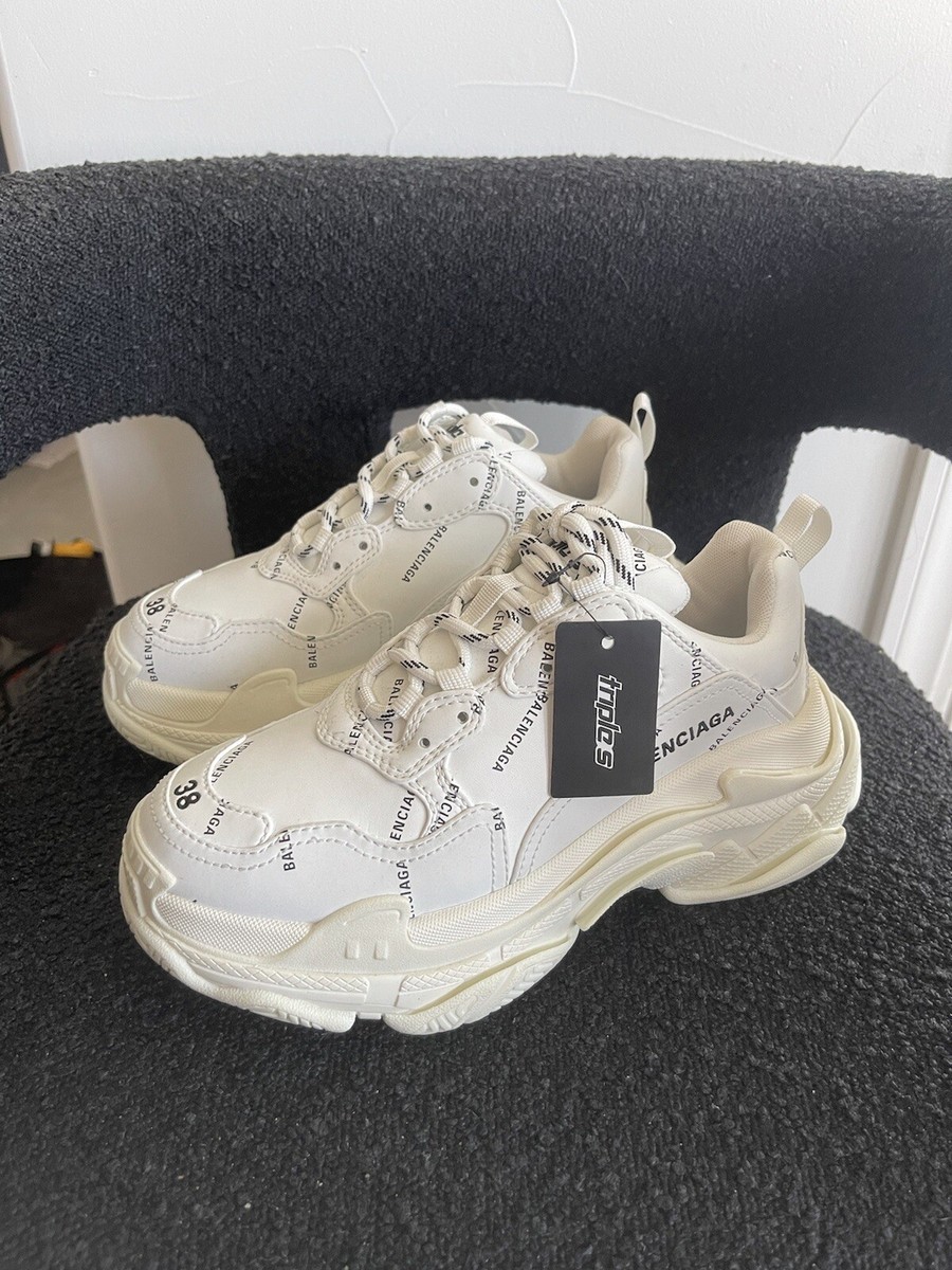 BALENCIAGA Triple S logoprint leather sneakers NETAPORTER #30 BALENCIAGA Triple S logoprint leather sneakers NETAPORTER