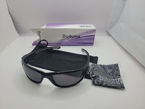Duduma Polarized UV400 Sport Sunglasses Black Baseball Cycling Golf Running Men.
