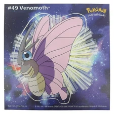 Pokemon Collect 'em Stick-Ups Venomoth #49 Large 4” Sticker Priss Prints