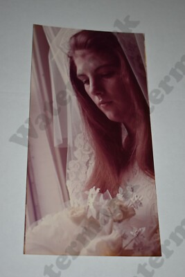 soft light portrait beautiful woman bride long hair VINTAGE PHOTOGRAPH Em