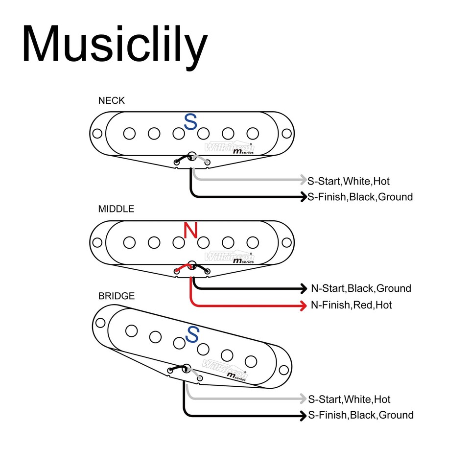 Wilkinson High Output Ceramic Guitar Single Pickup PU Strat Electric