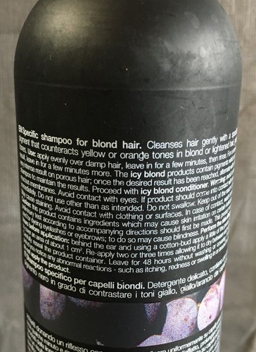 Milk_Shake ICY BLOND Shampoo 10.1 oz / 300ml Blond Specific Shampoo Paraben Free - Picture 5 of 8