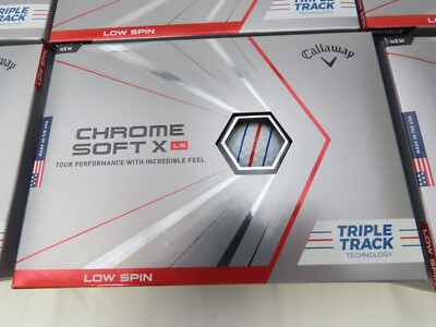New 6 Dozen Callaway Chrome Soft X LS Triple Track Golf Balls 72 Golf Balls